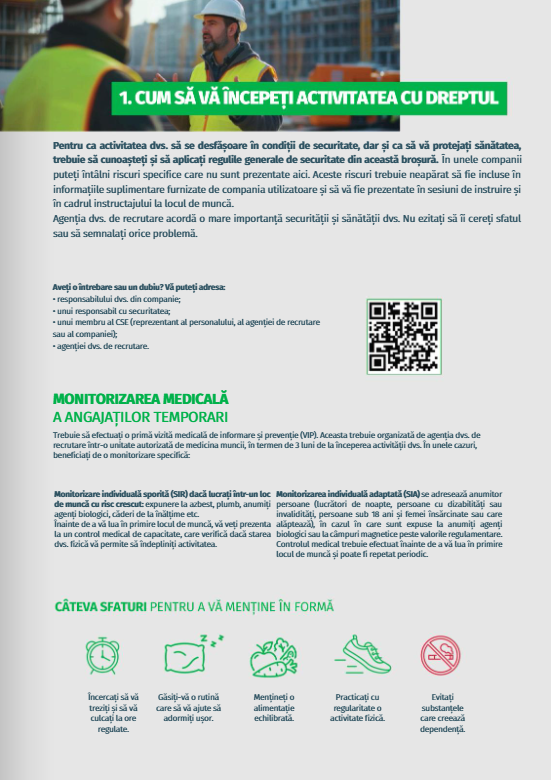 Fiche Livret en roumain