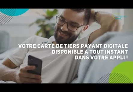 Votre carte de tiers payant digitale disponible a tout moment dans votre appli Intérimaires Santé !